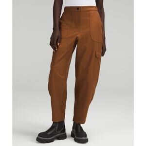 Lululemon Light 'Utilitech' Brown Cargo Pocket High-Rise Pant Size 25